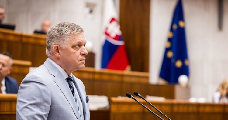 Premiér SR Robert Fico počas rokovania 35. schôdze Národnej rady (NR) SR. Bratislava, 12. jún 2025. Foto: SITA/Kancelária NR SR
