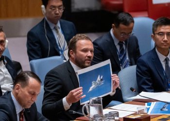 Estonia's Minister of Foreign Affairs Margus Tsahkna speaks during a Security Council meeting at United Nations Headquarters, Monday, Sept. 22, 2025. (AP Photo/Yuki Iwamura)