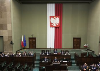 Poland's Prime Minister Donald Tusk addresses the Polish parliament on Wednesday, June 11, 2025, in Warsaw, Poland. (AP Photo/Czarek Sokolowski)