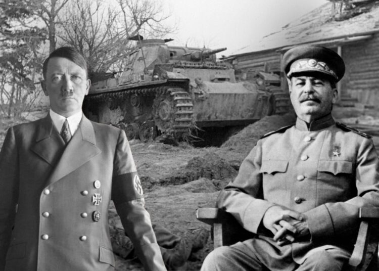 Operace Barbarossa, zahájená 22. června 1941, obrátila dosavadní spojenectví Adolfa Hitlera (na koláži vlevo) a Josifa Stalina (vpravo) naruby: nacistické Německo zaútočilo na Sovětský svaz a otevřelo nejkrvavější frontu druhé světové války.

FOTO: U.S. Signal Corps photo, Deutsches Bundesarchiv, Alexander Kapustyanskiy/RIA Novosti archive. FOTOKOLÁŽ: redakce