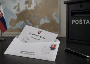 Poslanci Smeru chcú zrušiť hlasovanie zo zahraničia poštou a nahradiť ho osobnou voľbou na ambasádach. Kritici hovoria o účelovej zmene, ktorá by skomplikovala účasť vo voľbách tisíckam Slovákov v zahraničí. ILUSTRAČNÉ FOTO: ChatGPT