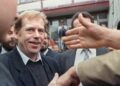 Prezident Václav Havel  v listopadu 1990 v Bratislavě. Foto: MIKE PERSSON / AFP / AFP / Profimedia