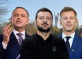 Ukrajina potrebuje podporu susedov na ceste do Európskej únie: s Budapešťou sa dohodla na právach maďarskej menšiny, no Varšavu rozhneval odkaz na Ukrajinskú povstaleckú armádu spájanú s masakrami poľských civilistov vo Volyni počas druhej svetovej vojny. Na snímke zľava ukrajinský prezident Volodymyr Zelenskyj, maďarský premiér Péter Magyar a poľský prezident Karol Nawrocki. FOTO: SITA/AP Photo/Gabriela Passos, AP Photo/Ebrahim Noroozi, AP Photo/Susan Walsh a Pexels