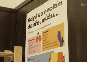Nástěnka v nízkoprahovém klubu Pavlač. Foto: Téma.21