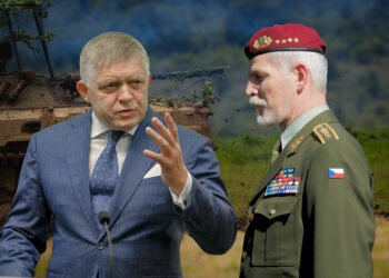 Slovenský predseda vlády Robert Fico a český prezident Petr Pavel vidia článok 5 zmluvy s NATO odlišne.  Koláž: Tema.21, Foto: SITA/Kancelária prezidenta SR, SITA/Milan Illík, Chairman of the Joint Chiefs of Staff cc-by-2.0